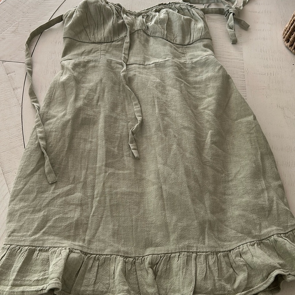 Hollister Olive Green Mini Dress